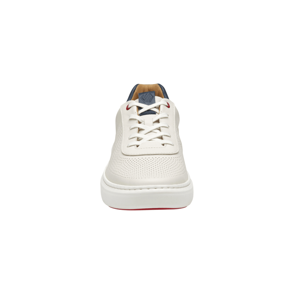 Johnston & Murphy Men's Anders Perfed U-Throat White Full Grain
