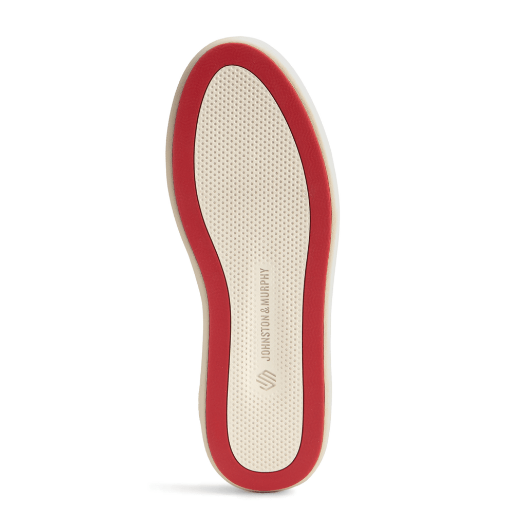 Johnston & Murphy Men's Anders Perfed U-Throat White Full Grain