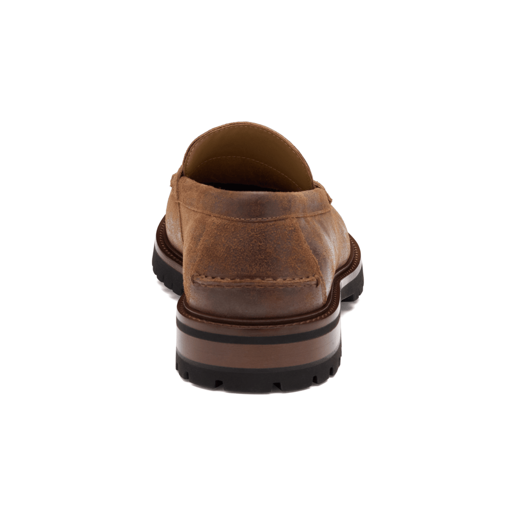 Johnston & Murphy Men's Collier Penny Loafer Brown Bomber Leather