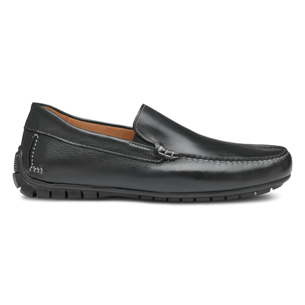 Johnston & Murphy Men's Cort Moc Venetian Black Full Grain Leather