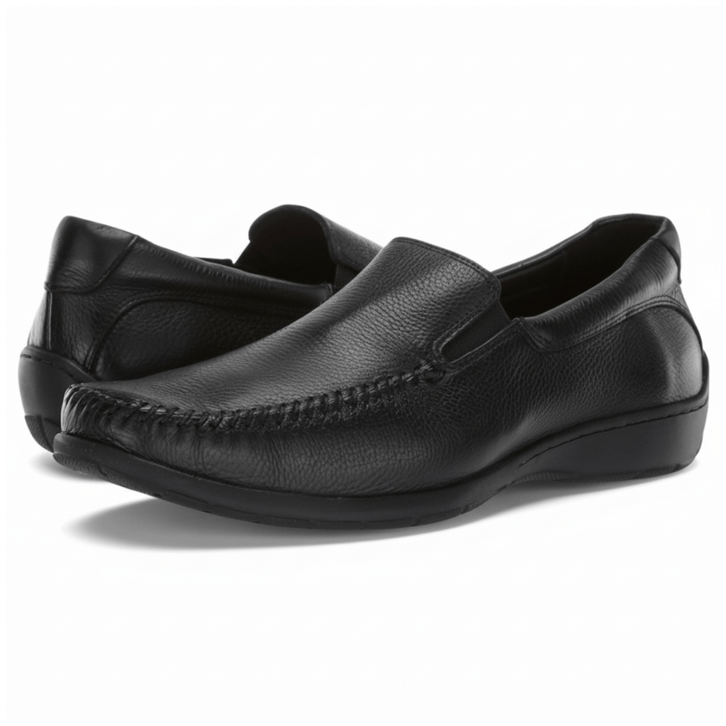 Johnston & Murphy Men's Crawfoord Venitian Black Leather