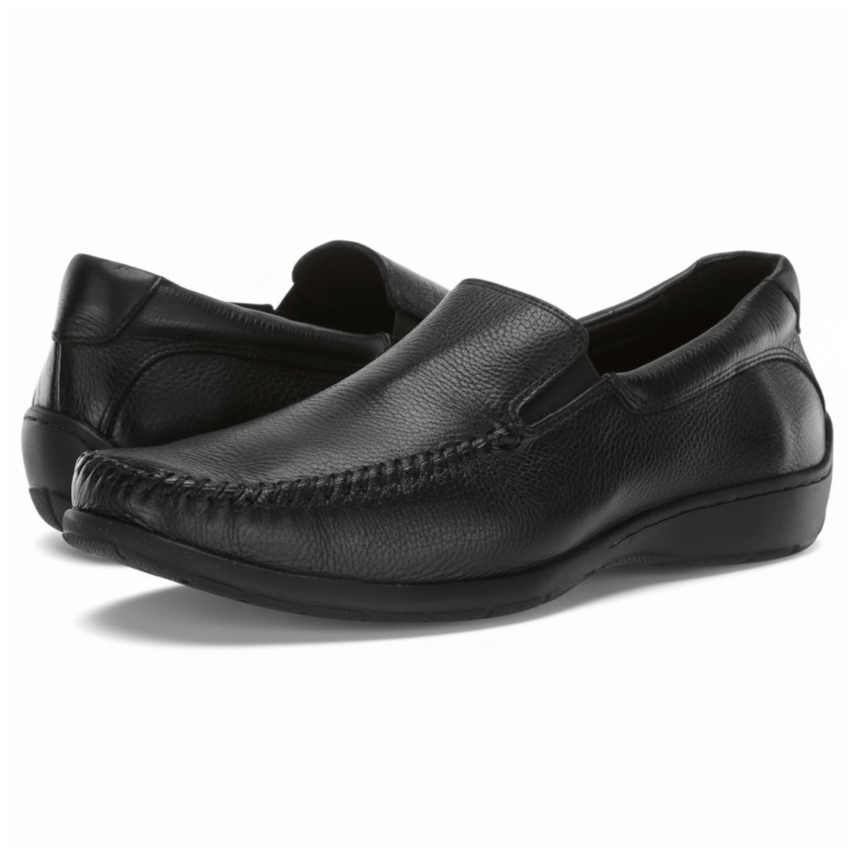 Johnston & Murphy Men's Crawfoord Venitian Black Leather