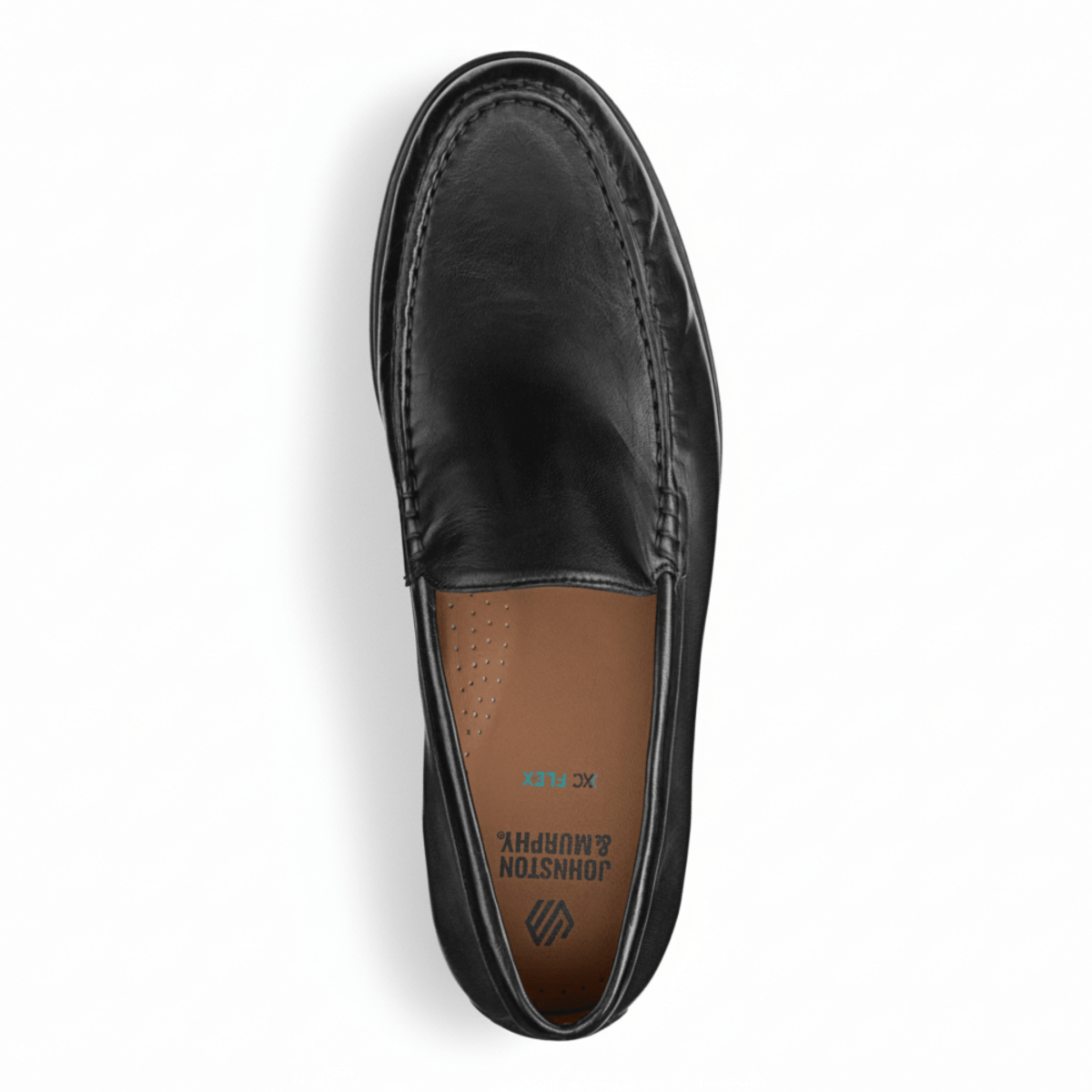 Johnston & Murphy Men's Harrison Venetian Black Glove Leather