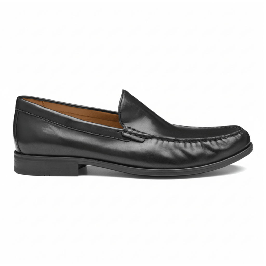 Johnston & Murphy Men's Harrison Venetian Black Glove Leather