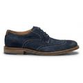 Johnston & Murphy Men's Ripley Wing Tip Navy Suede