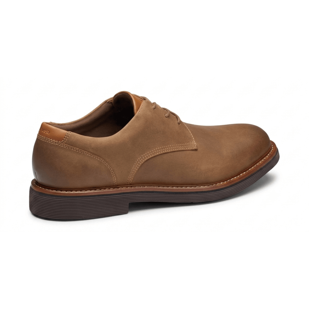 Johnston & Murphy Men's Tyson Plain Toe Brown Oiled Leather