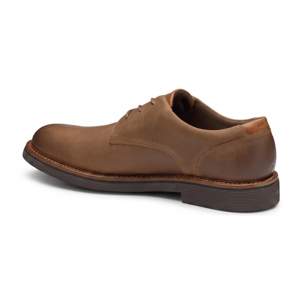 Johnston & Murphy Men's Tyson Plain Toe Brown Oiled Leather