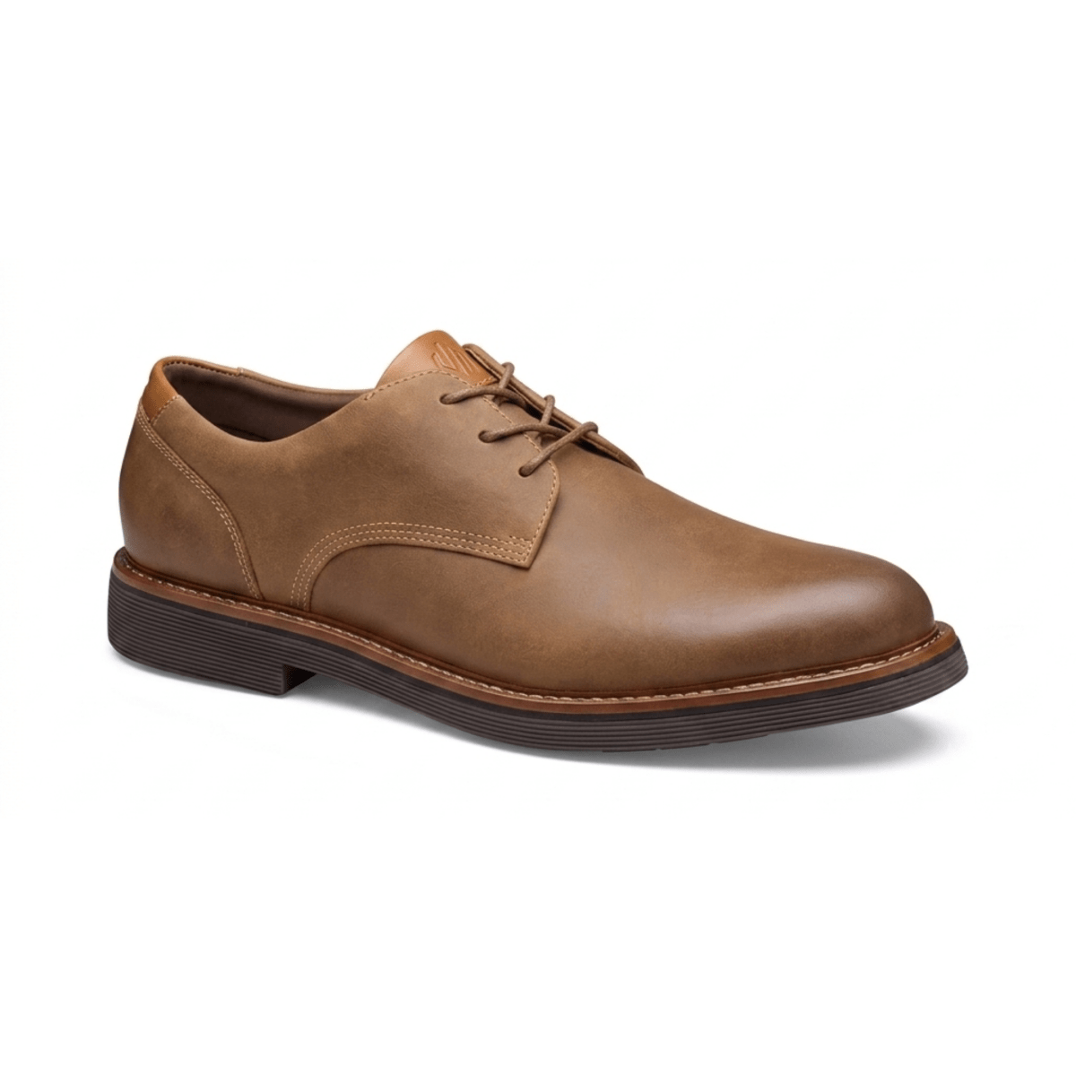 Johnston & Murphy Men's Tyson Plain Toe Brown Oiled Leather