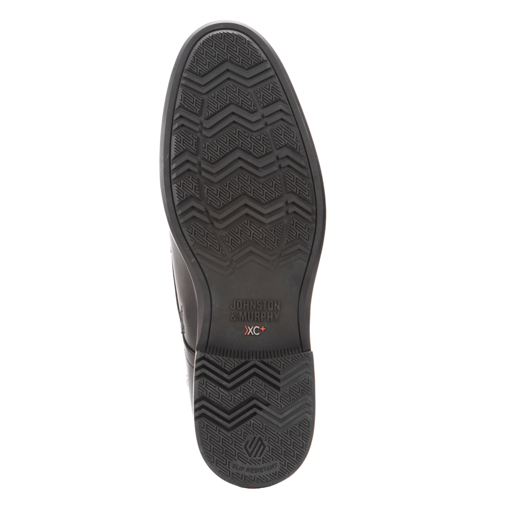 Johnston & Murphy Men's XC+ Durham Cap Toe Black Full Grain Leather Waterproof