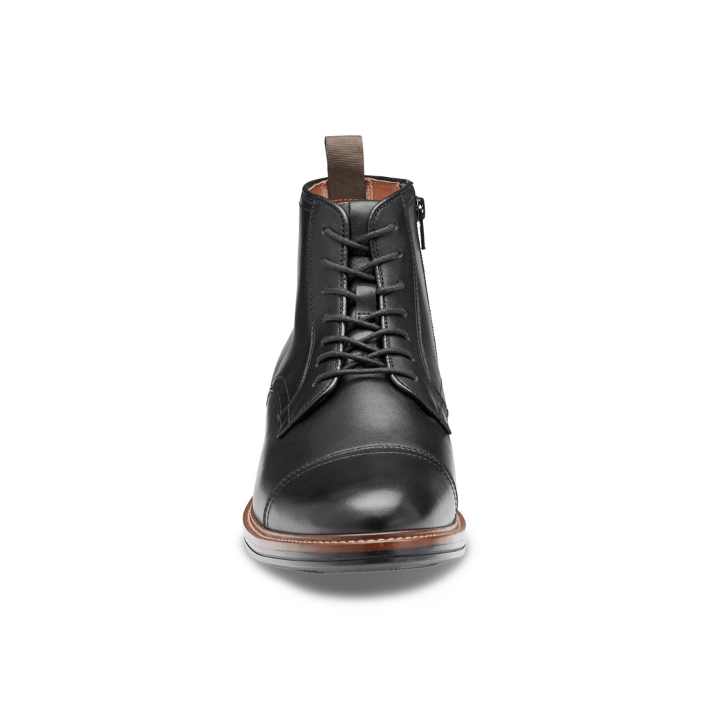 Johnston & Murphy Men's XC+ Durham Cap Toe Black Full Grain Leather Waterproof