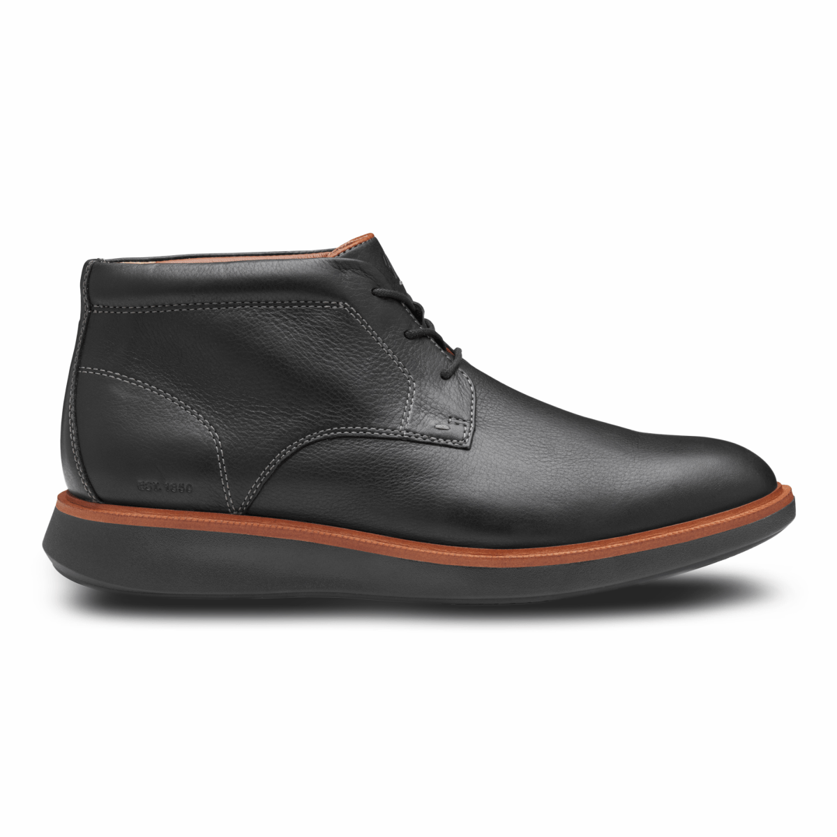 Johnston & Murphy Men's XC+ Parker Chukka Black Full Grain Leather Waterproof