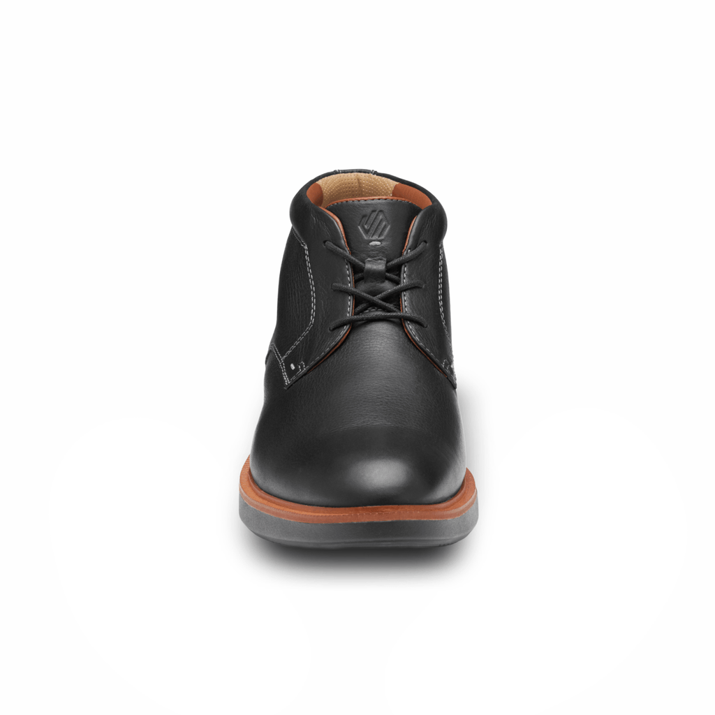 Johnston & Murphy Men's XC+ Parker Chukka Black Full Grain Leather Waterproof