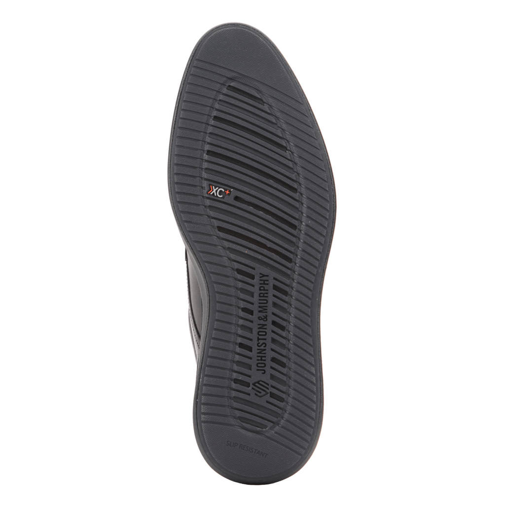 Johnston & Murphy Men's XC+ Parker Plain Toe Black Full Grain Leather Waterproof