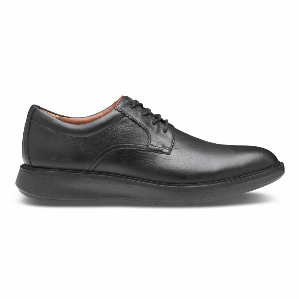 Johnston & Murphy Men's XC+ Parker Plain Toe Black Full Grain Leather Waterproof