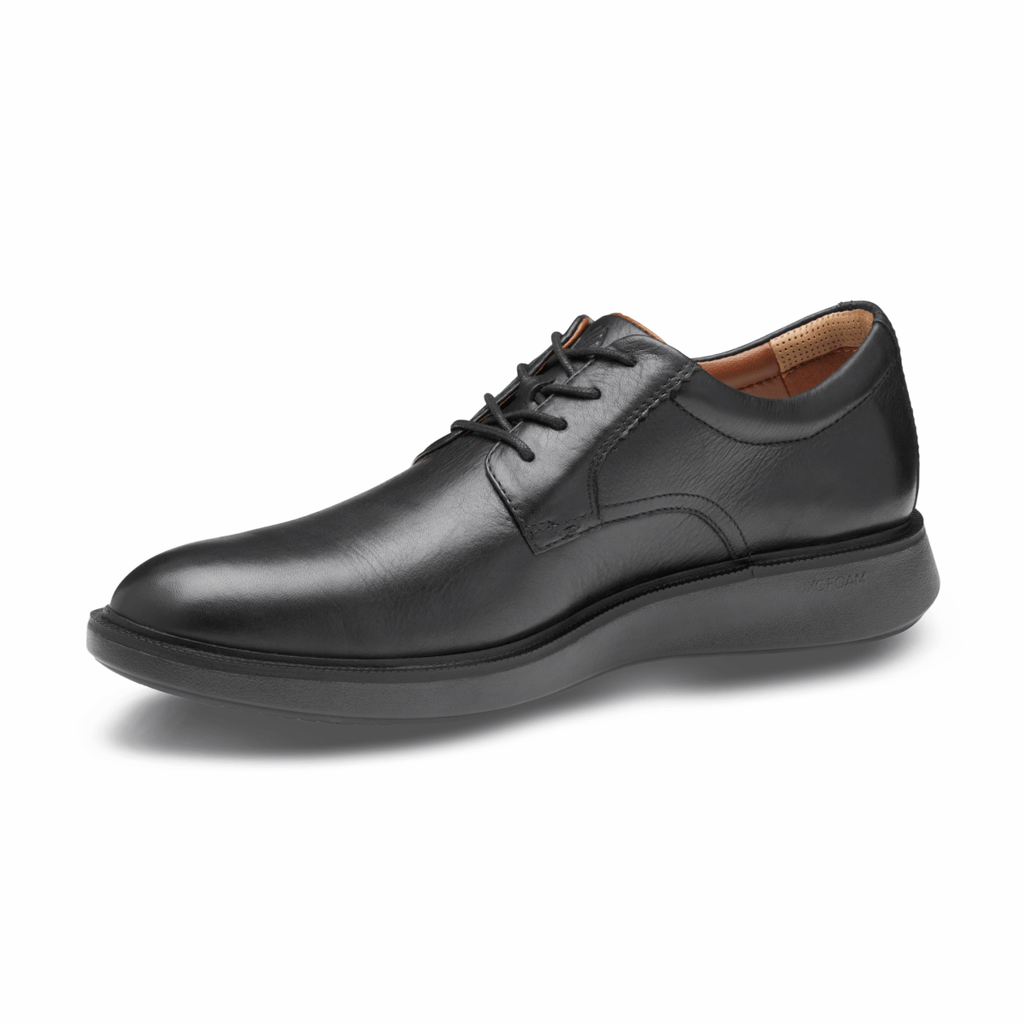 Johnston & Murphy Men's XC+ Parker Plain Toe Black Full Grain Leather Waterproof