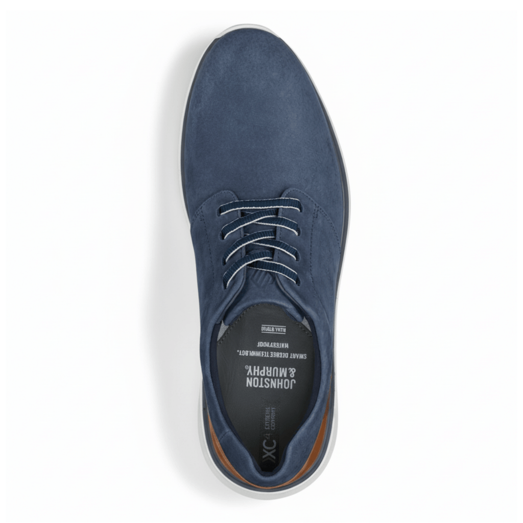 Johnston & Murphy Men's XC4 Prentiss 2.0 Navy Waterproof Tumbled Nubuck