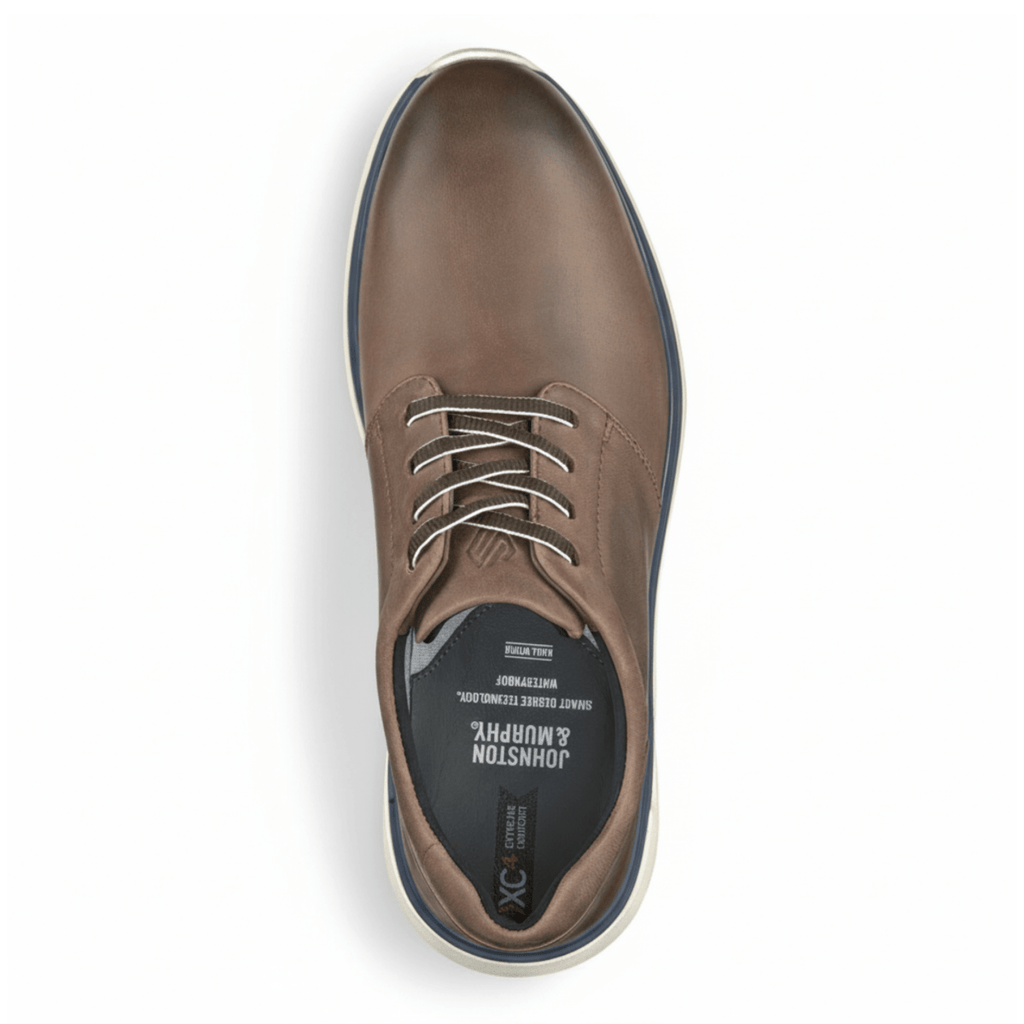 Johnston & Murphy Men's XC4 Prentiss 2.0 Stone Oiled Waterproof Full Grain