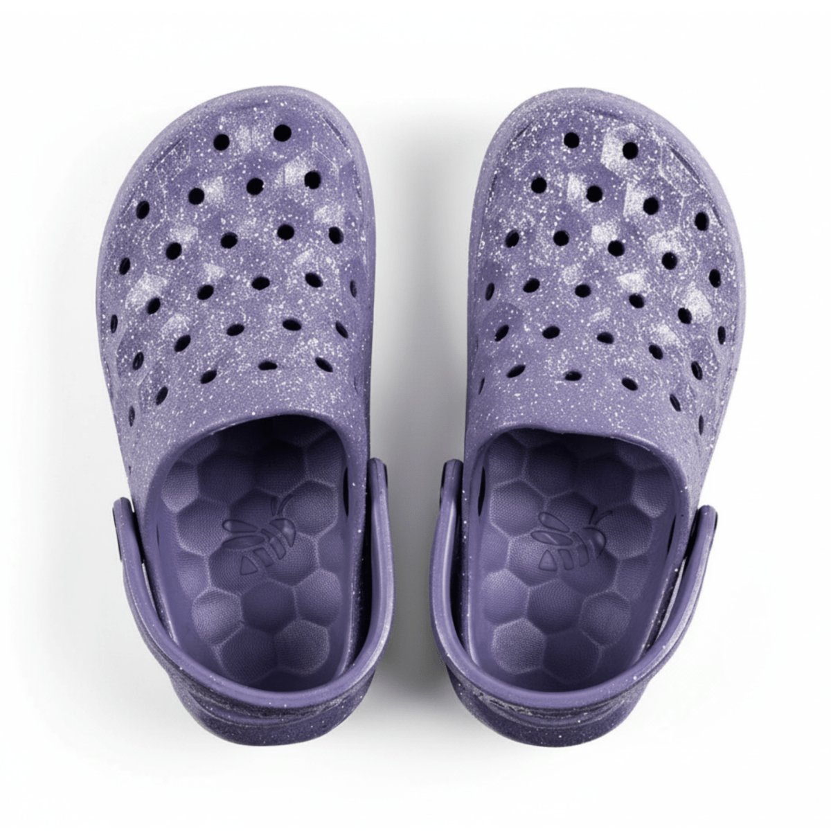 Joybees GS (Grade School) Varsity Clog Glitter Purple