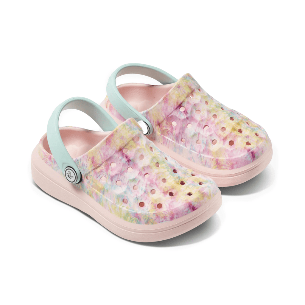 Joybees Kids Varsity Clog Rainbow Tie Dye
