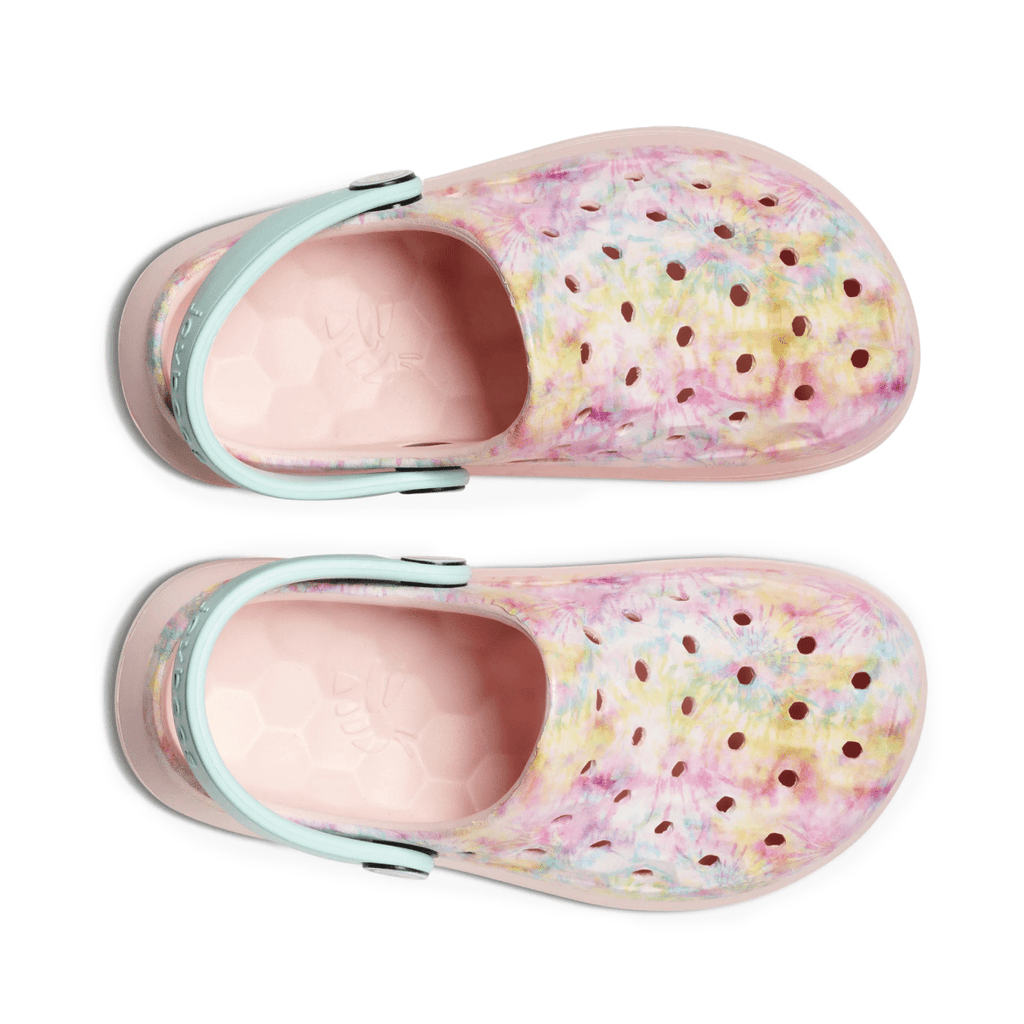 Joybees Kids Varsity Clog Rainbow Tie Dye