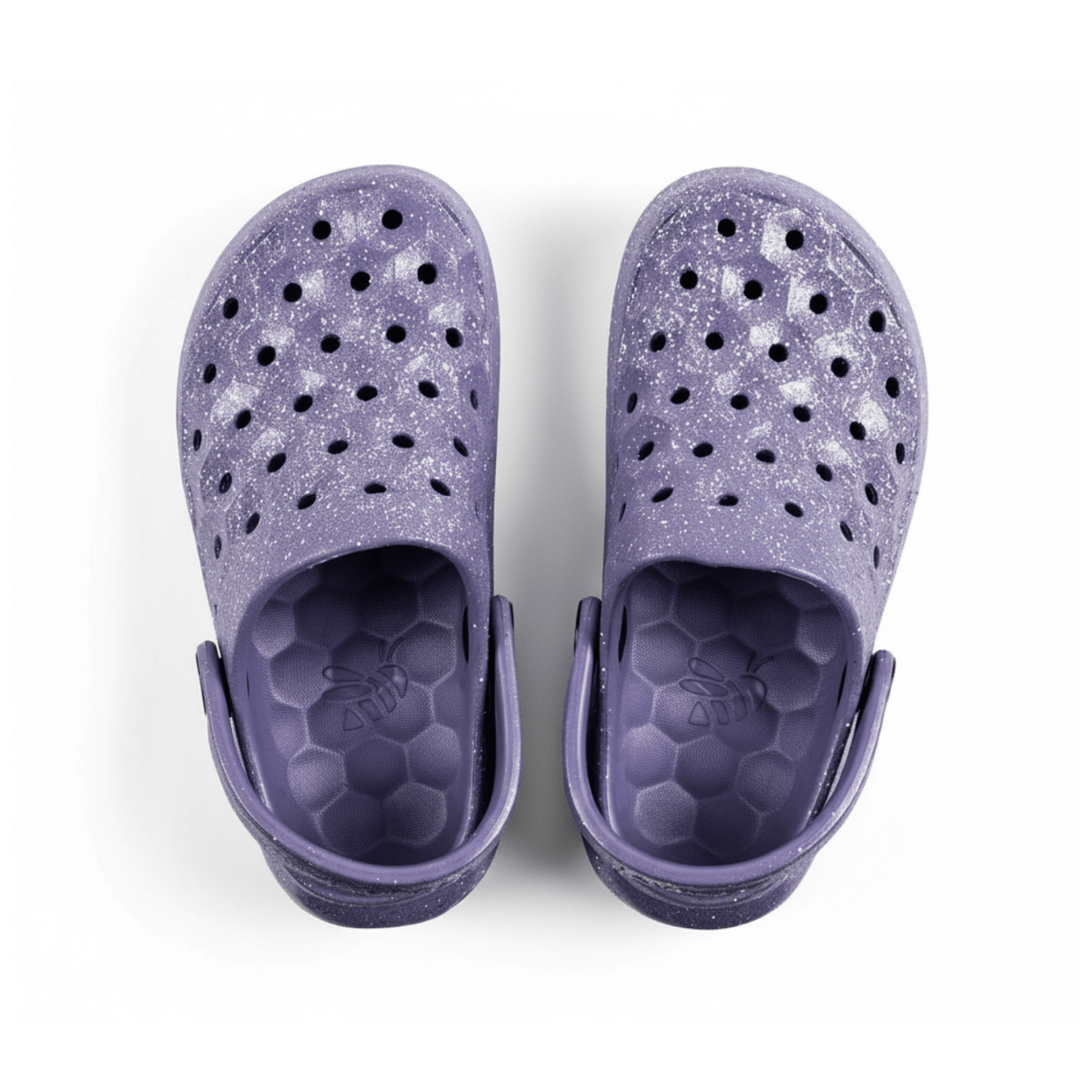 Joybees Toddlers Varsity Clog Glitter Purple
