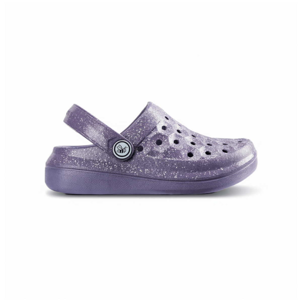 Joybees Toddlers Varsity Clog Glitter Purple