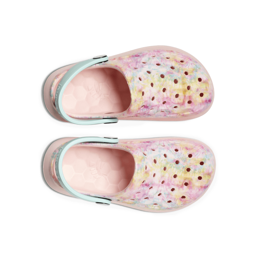 Joybees Toddlers Varsity Clog Rainbow Tie Dye