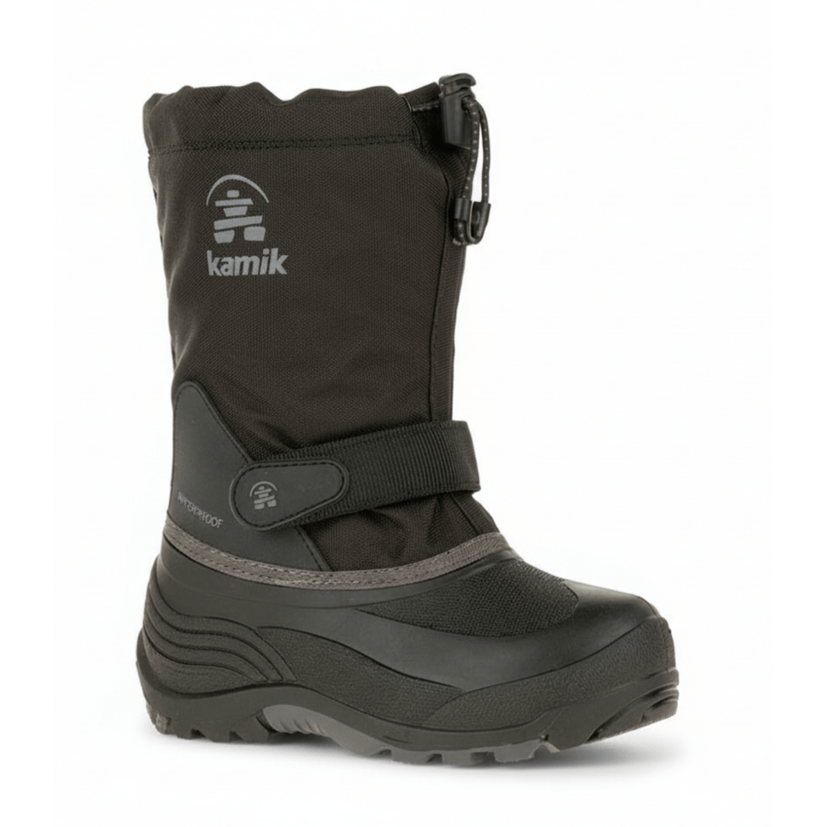 Kamik Kids (Sizes 1-7) Waterbug 5 Black/Grey Waterproof