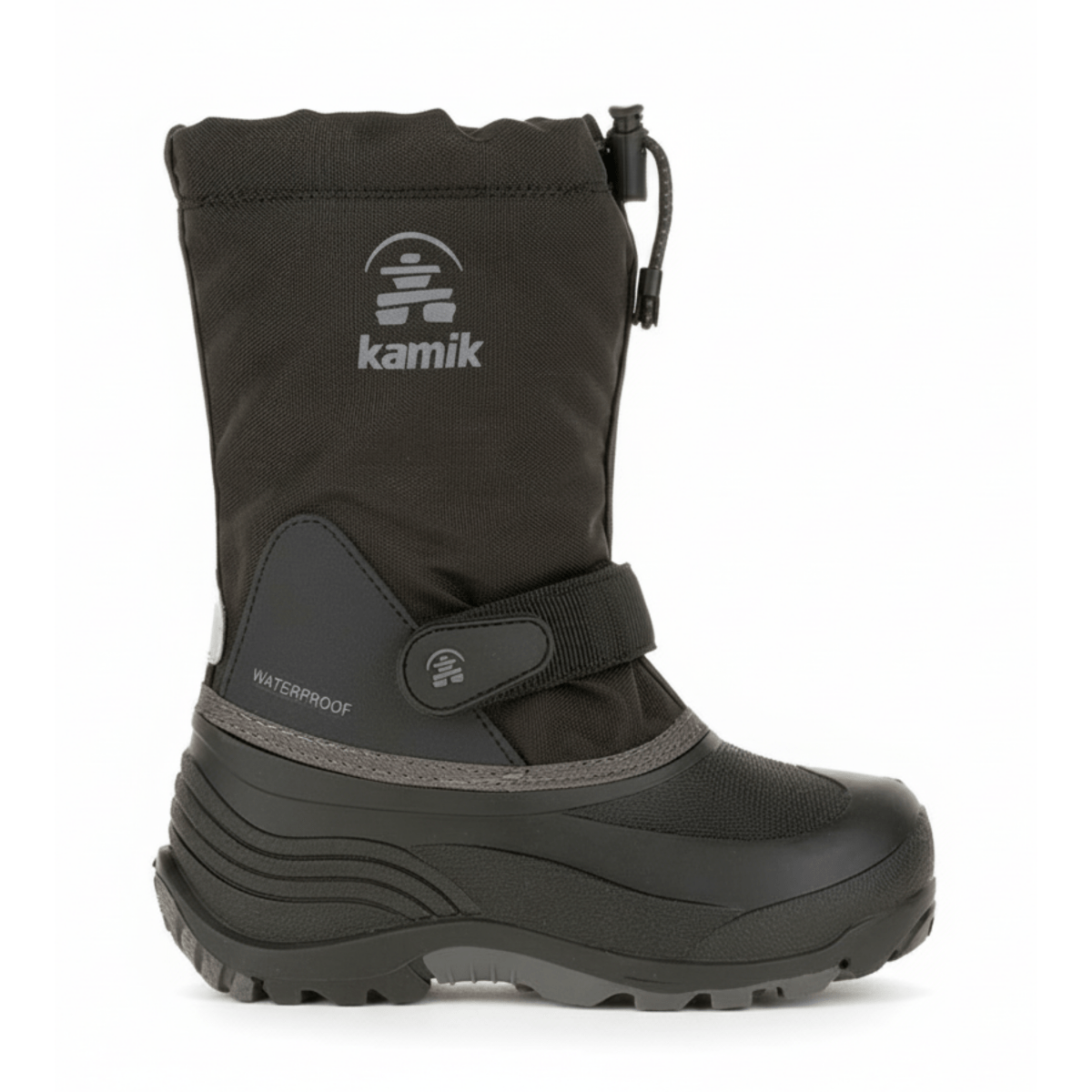 Kamik Kids (Sizes 1-7) Waterbug 5 Black/Grey Waterproof