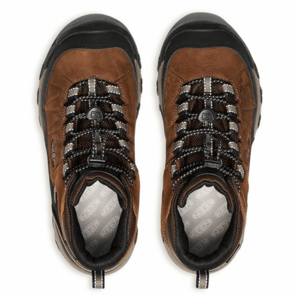 Keen Boys (Grade School) Targhee IV Mid Waterproof Bison/Brindle