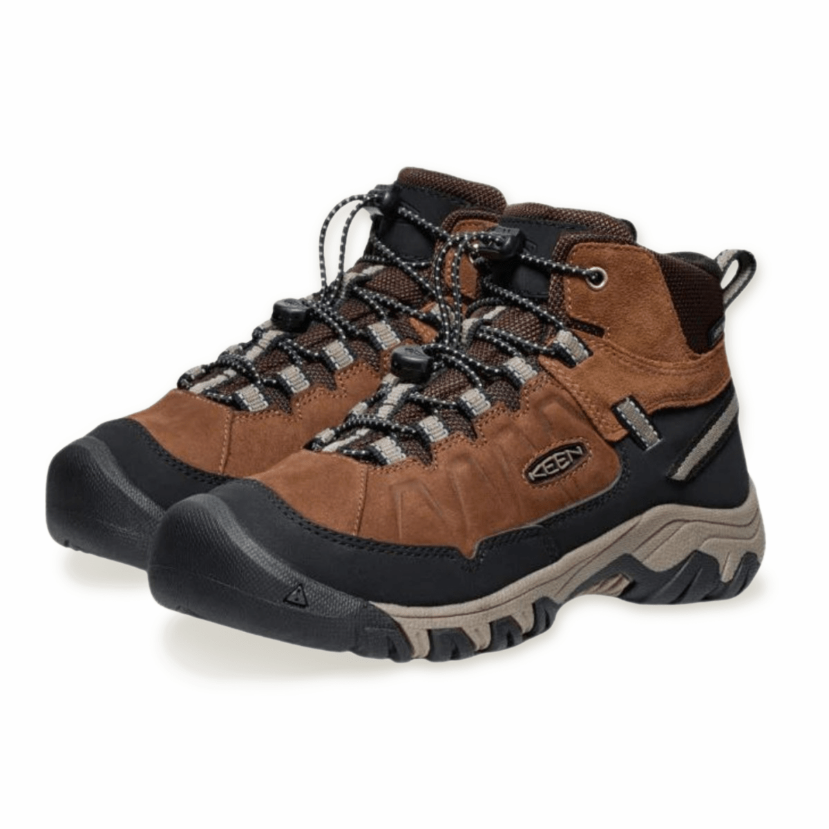 Keen Boys (Grade School) Targhee IV Mid Waterproof Bison/Brindle