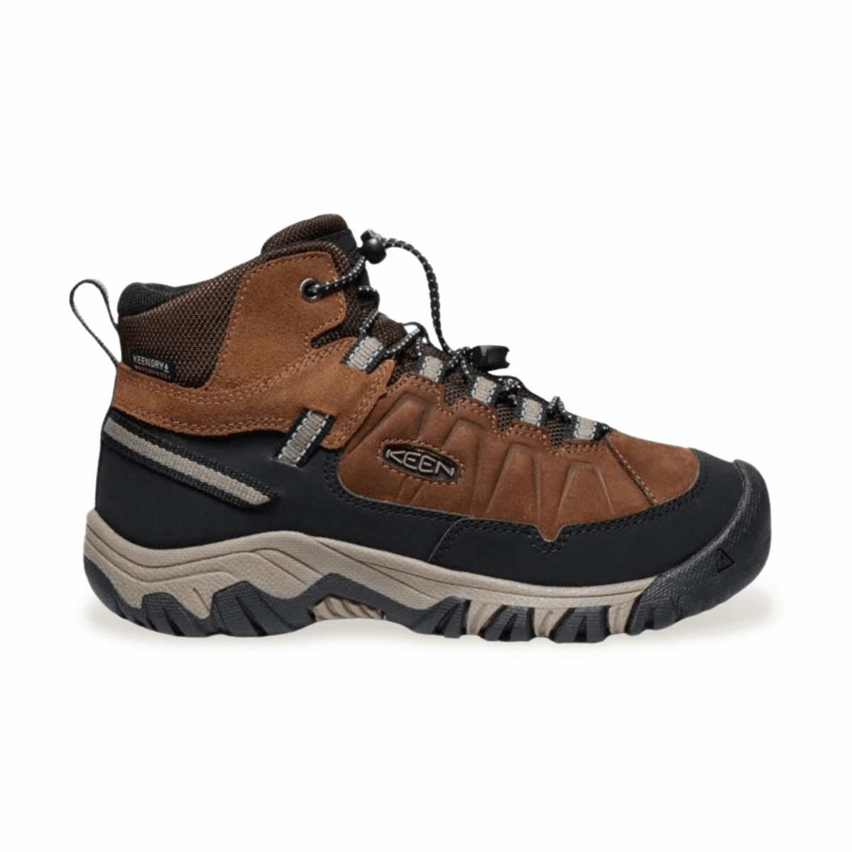 Keen Boys (Grade School) Targhee IV Mid Waterproof Bison/Brindle