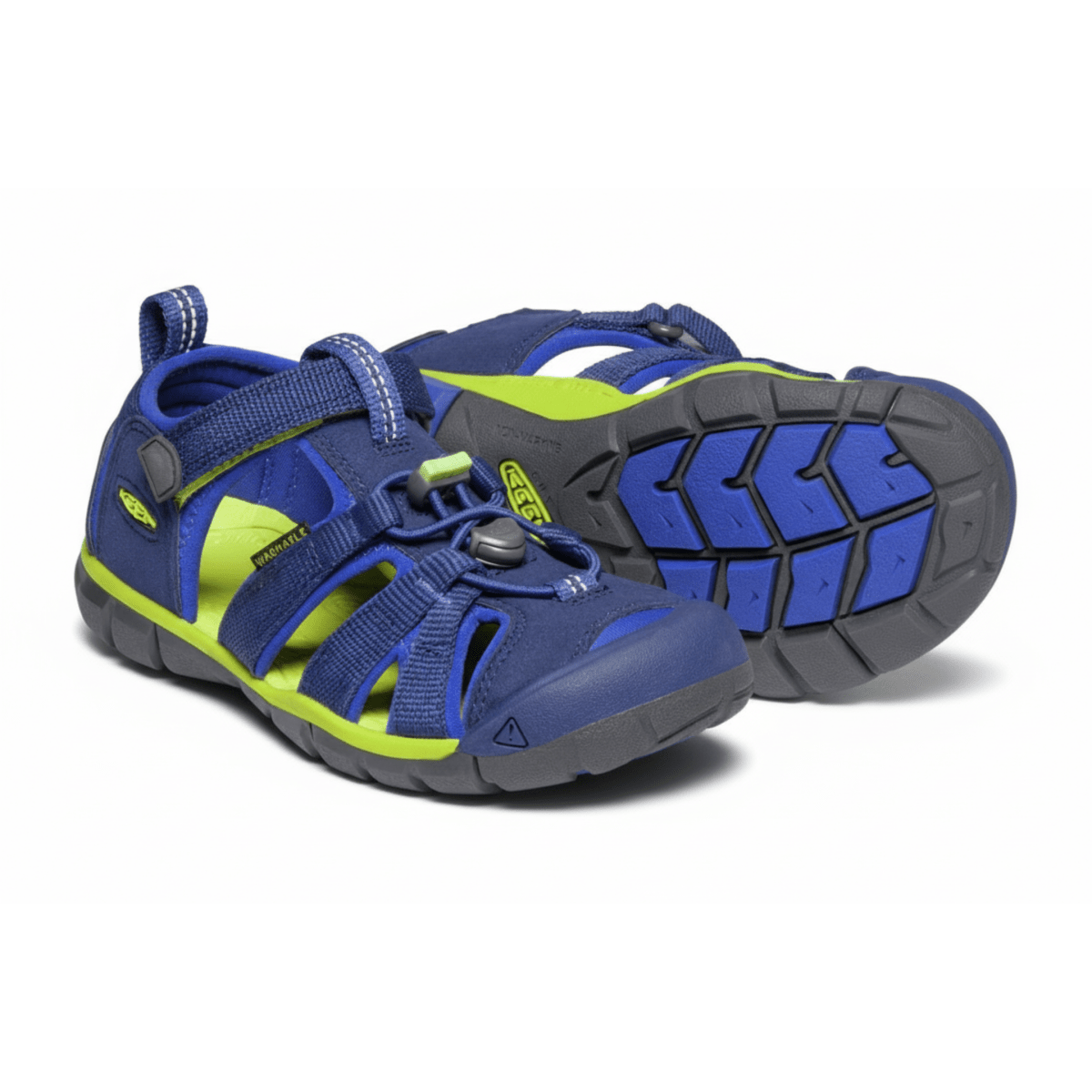 Keen Boys (Preschool) Seacamp II CNX Blue Depths/Chartreuse