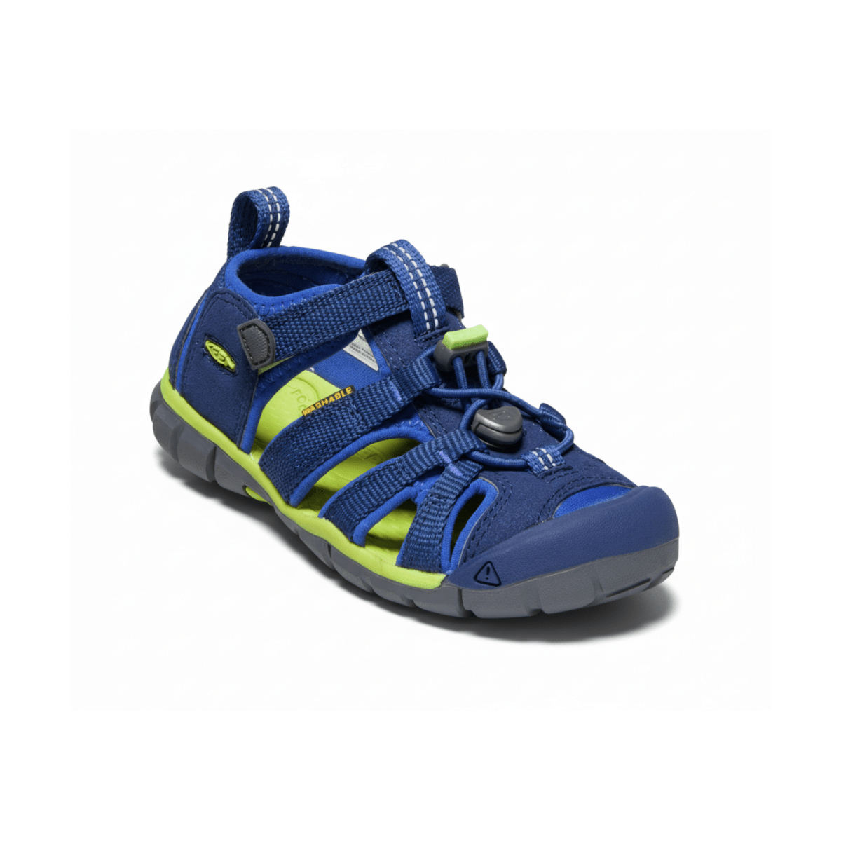 Keen Boys (Preschool) Seacamp II CNX Blue Depths/Chartreuse