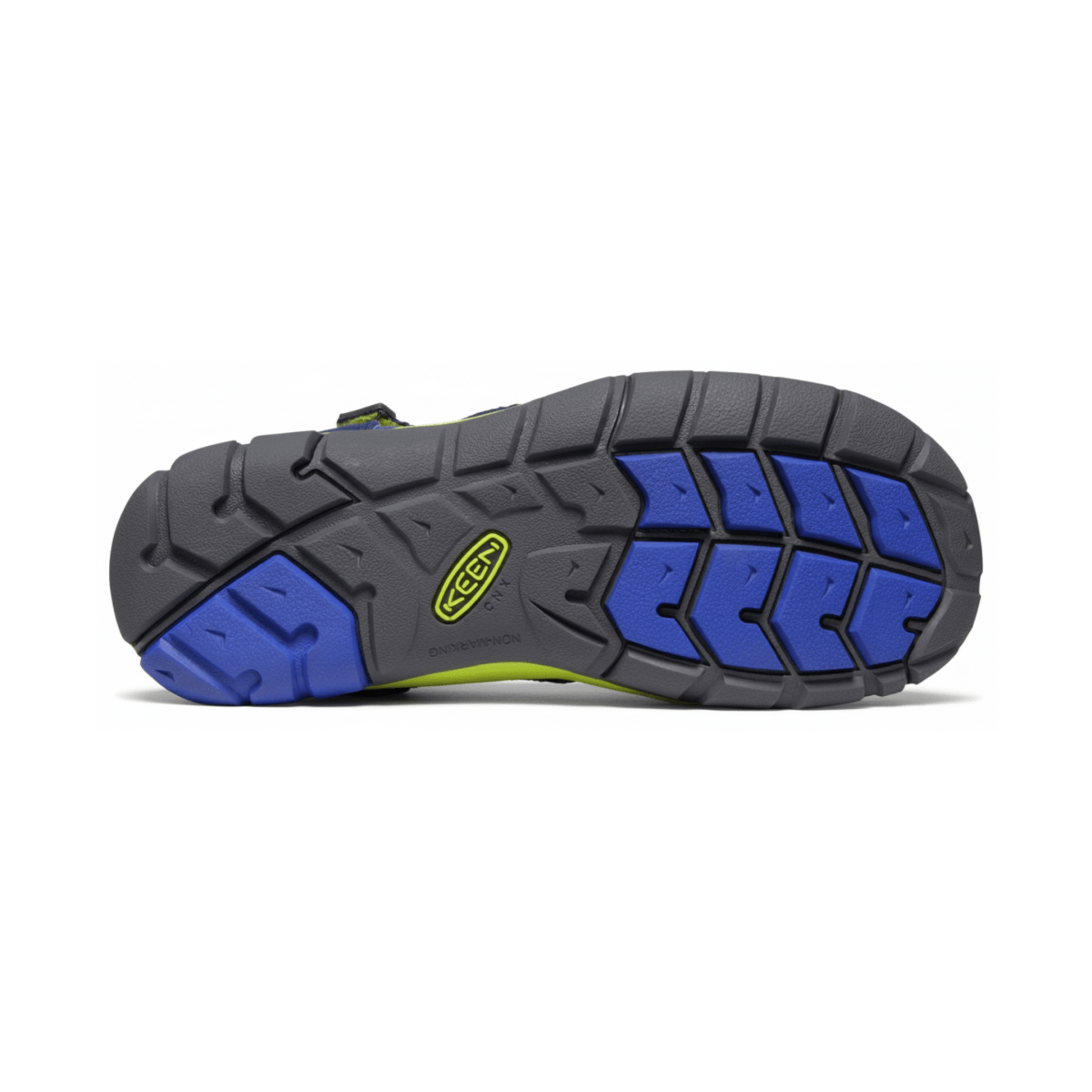 Keen Boys (Preschool) Seacamp II CNX Blue Depths/Chartreuse