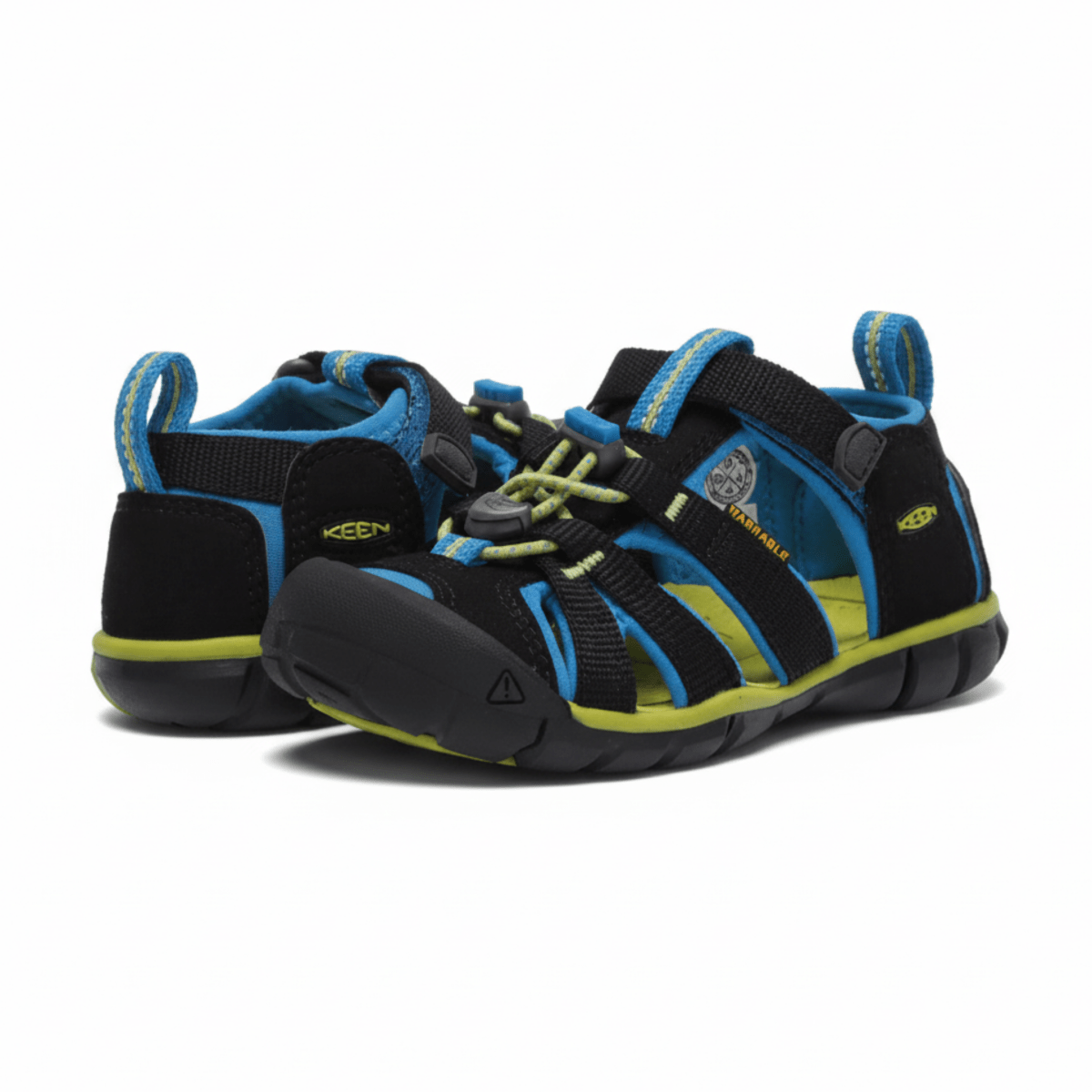Keen Kids (Preschool) Seacamp II CNX Black/Blue/Lime
