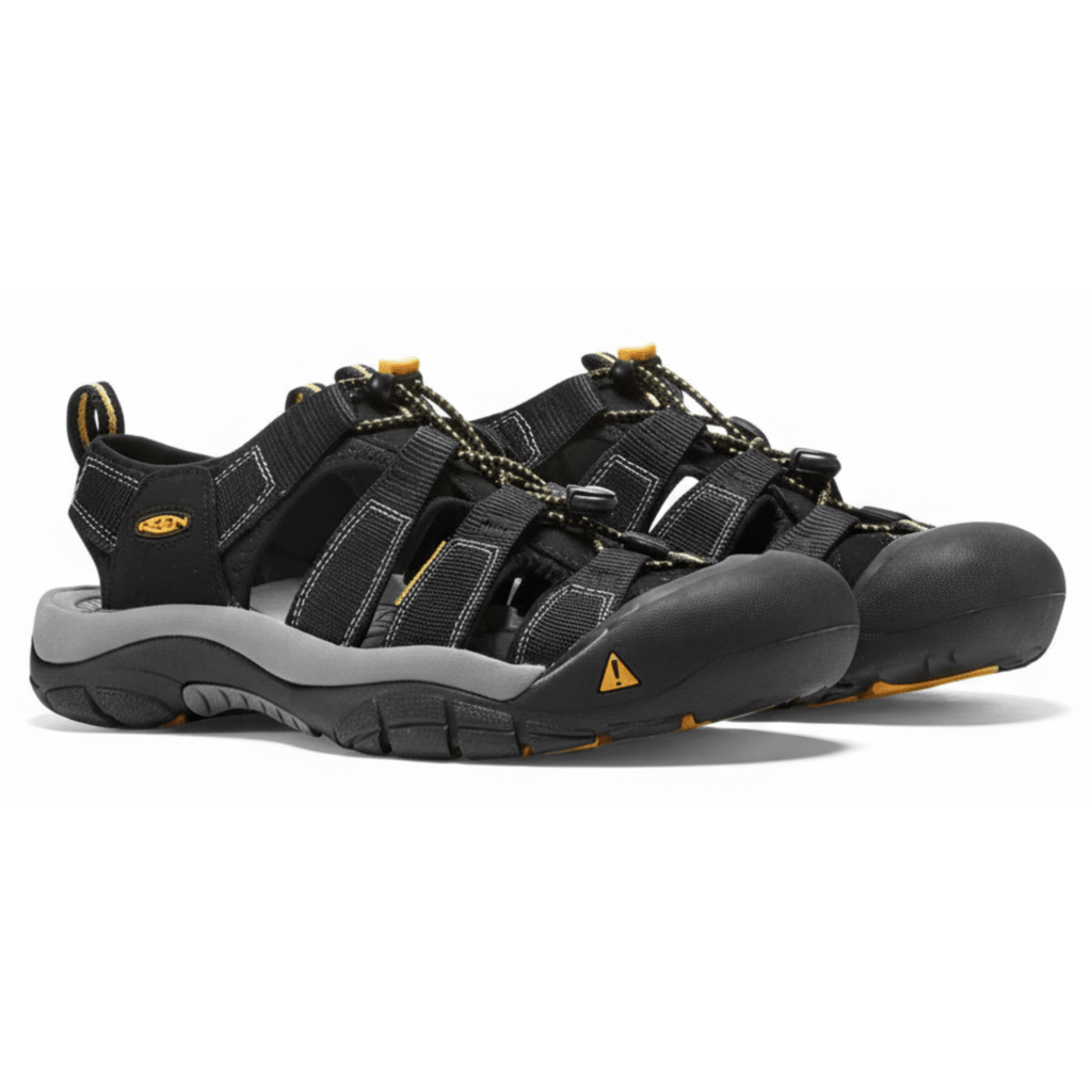 Keen Men's Newport H2 Black Fabric Water Friendly