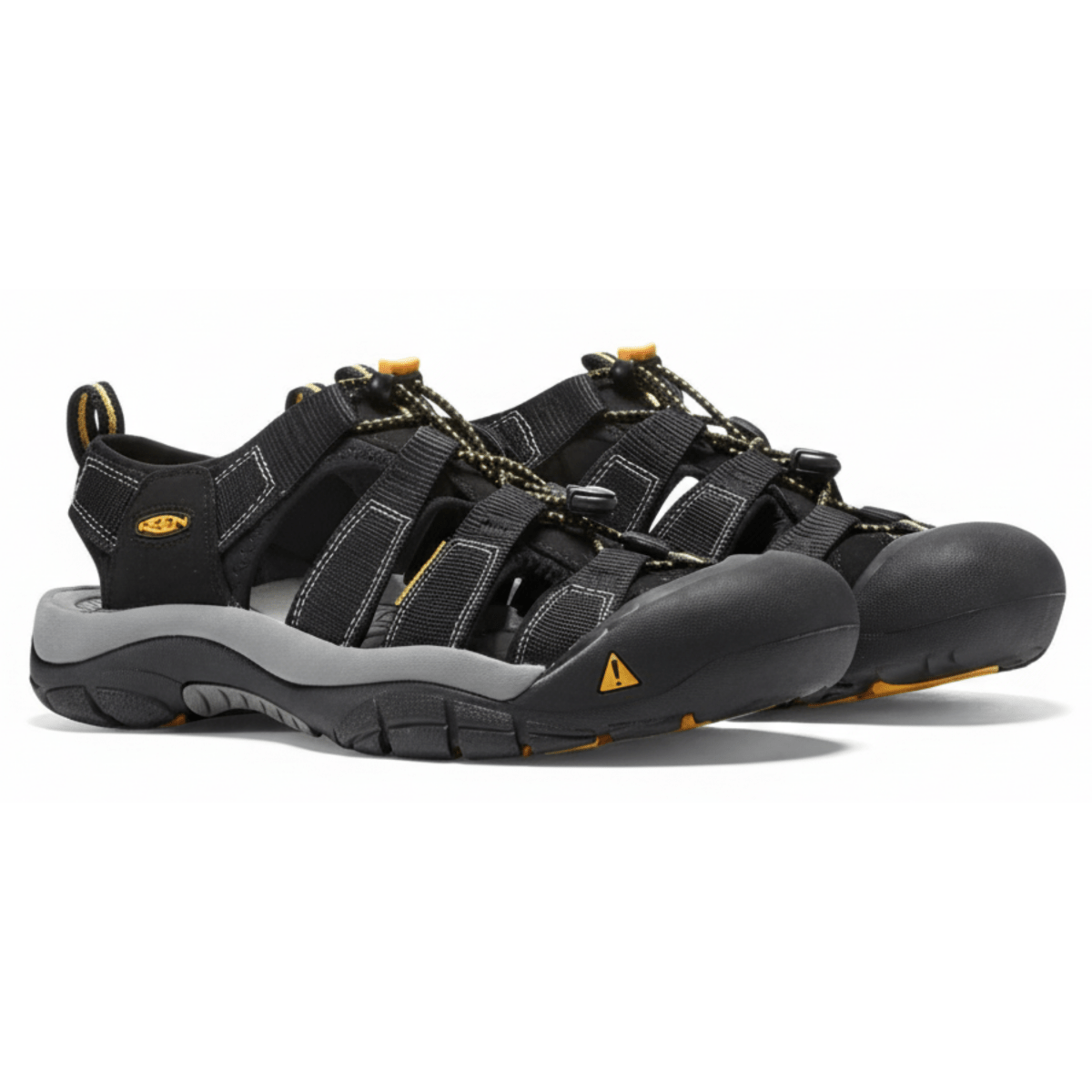Keen Men's Newport H2 Black Fabric Water Friendly