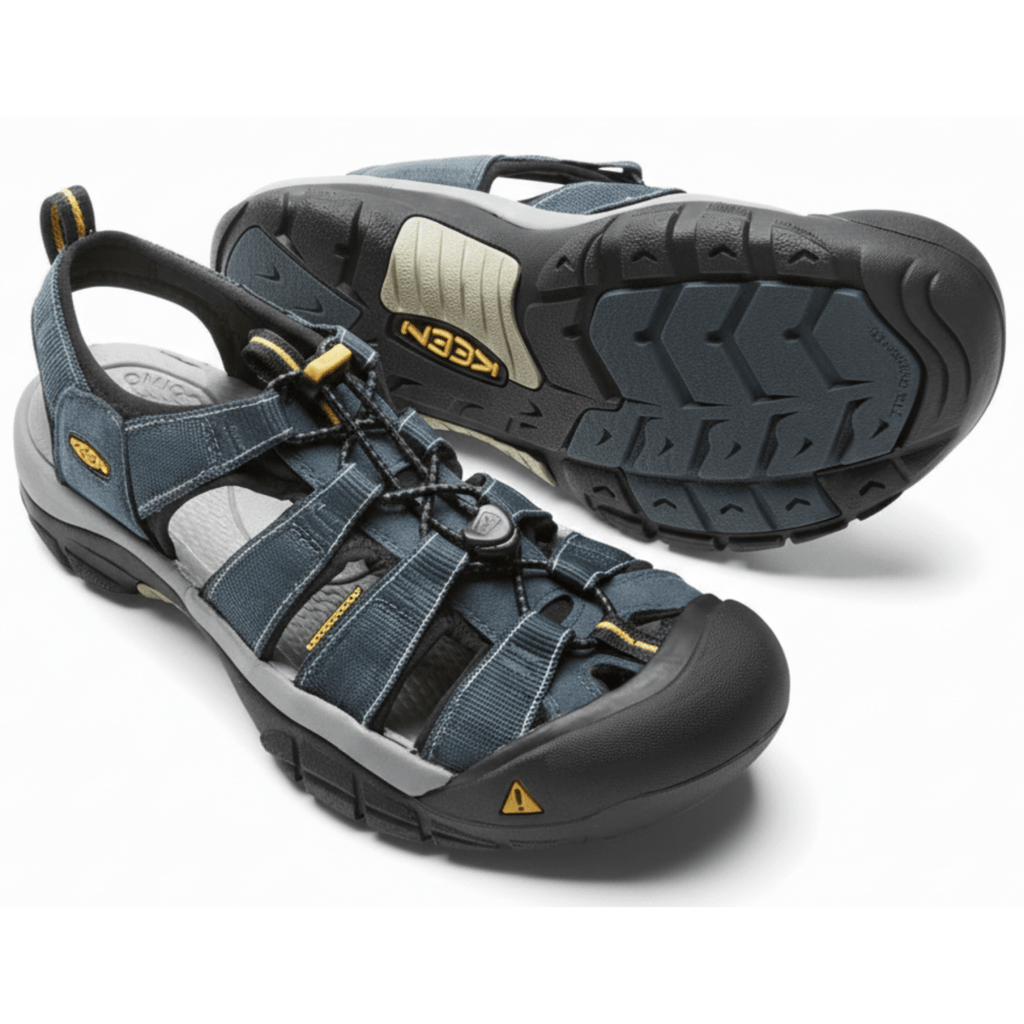 Keen Men's Newport H2 Navy/Grey Fabric Water Friendly