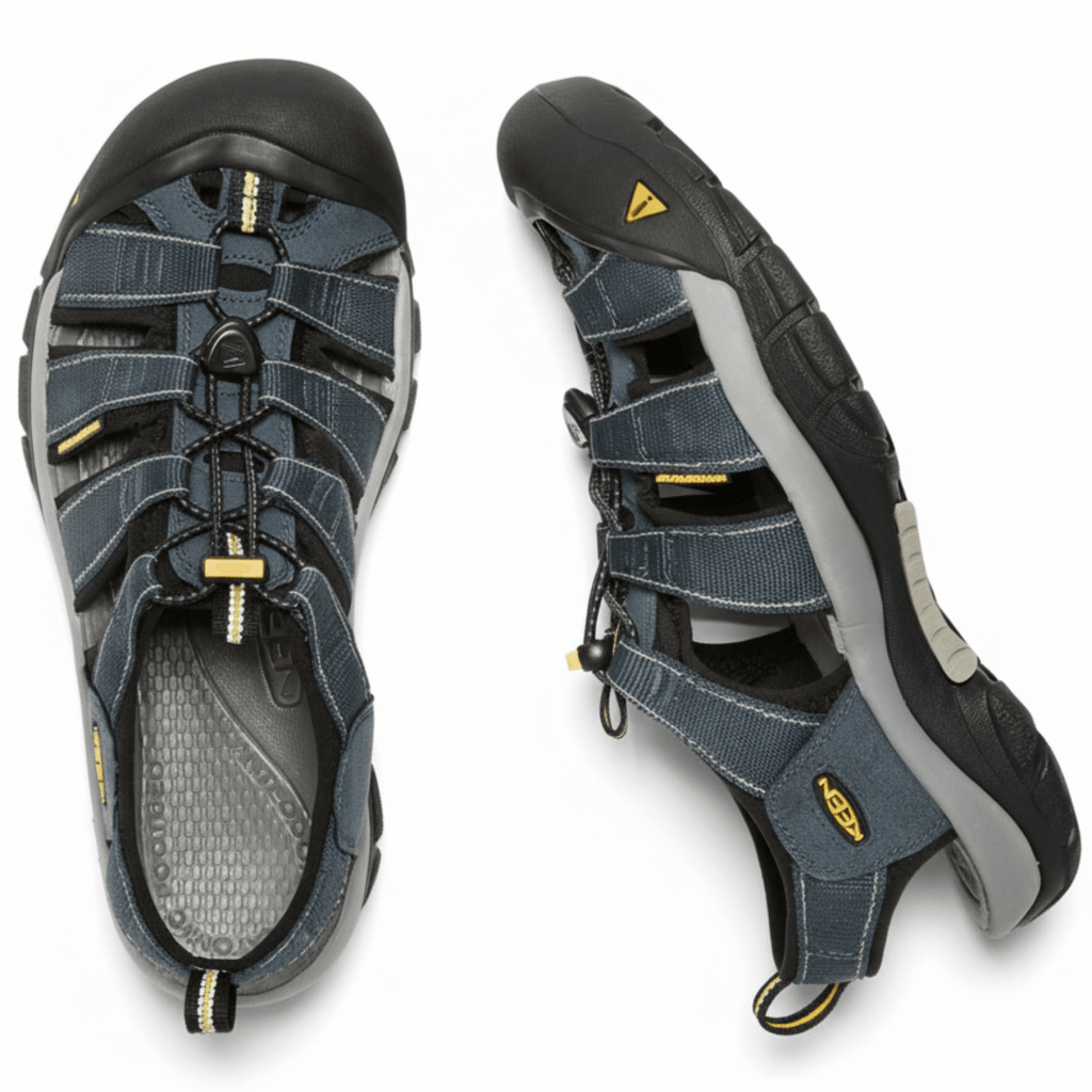 Keen Men's Newport H2 Navy/Grey Fabric Water Friendly