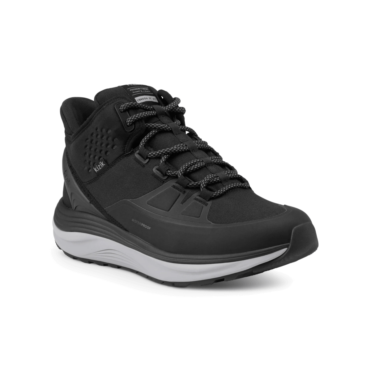 Kizik Men's London All-Terrain Mid Black/Alloy Waterproof