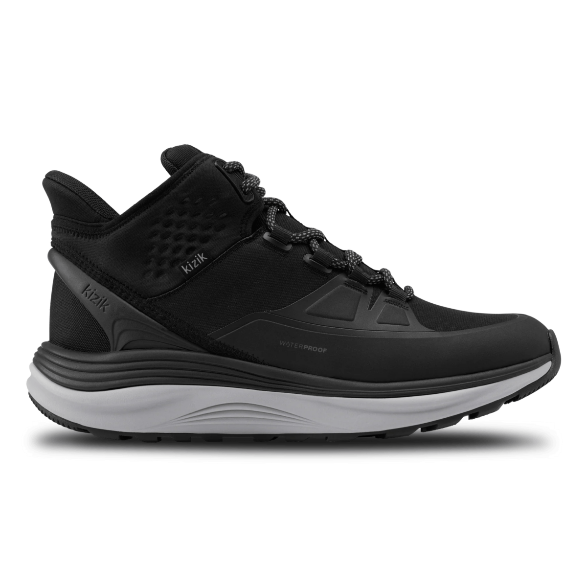 Kizik Men's London All-Terrain Mid Black/Alloy Waterproof