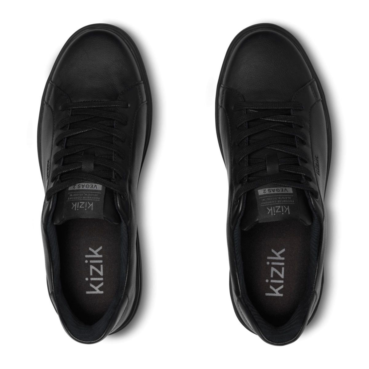 Kizik Men's Vegas 2 Blackout Leather