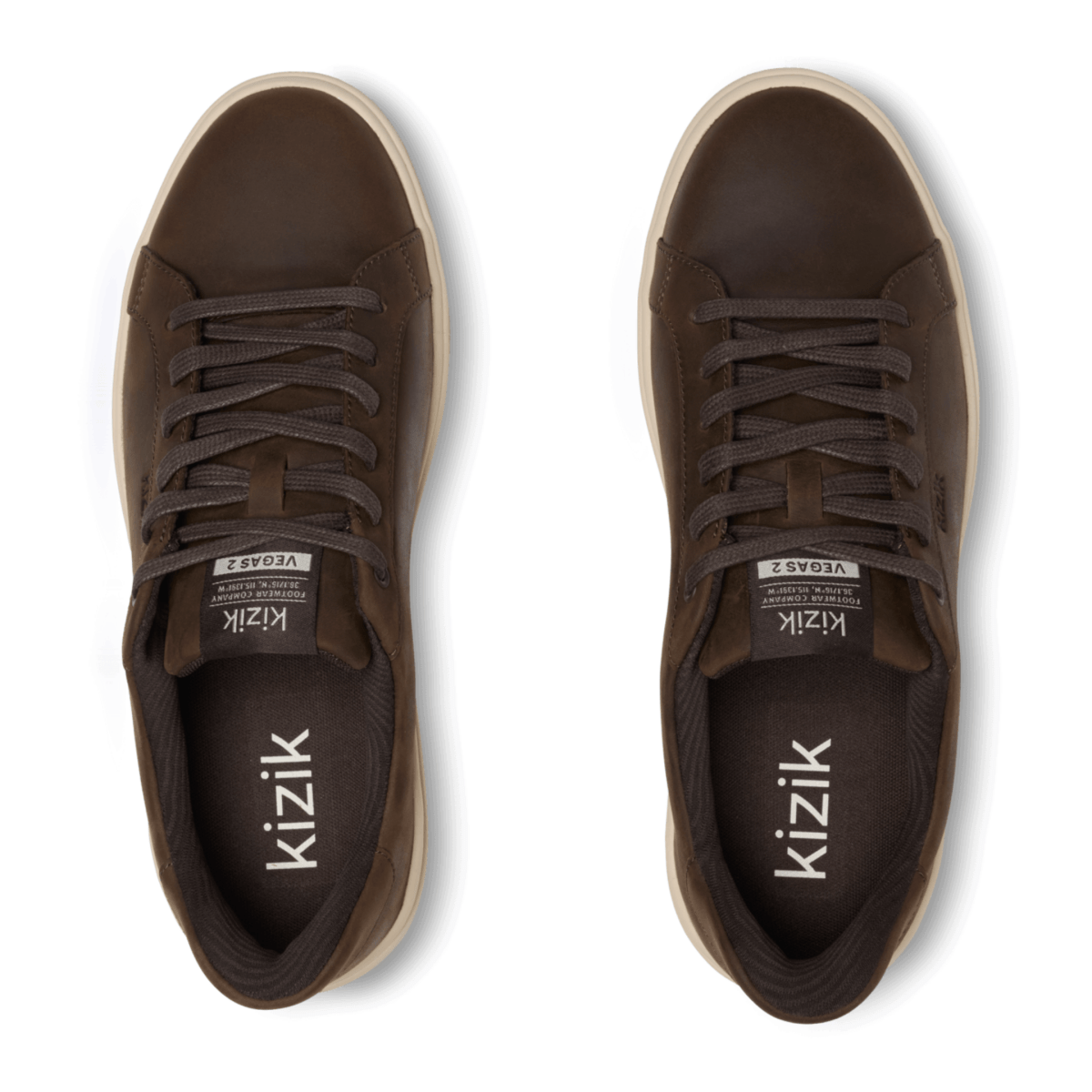 Kizik Men's Vegas 2 Mole/Whitecap Grey Leather