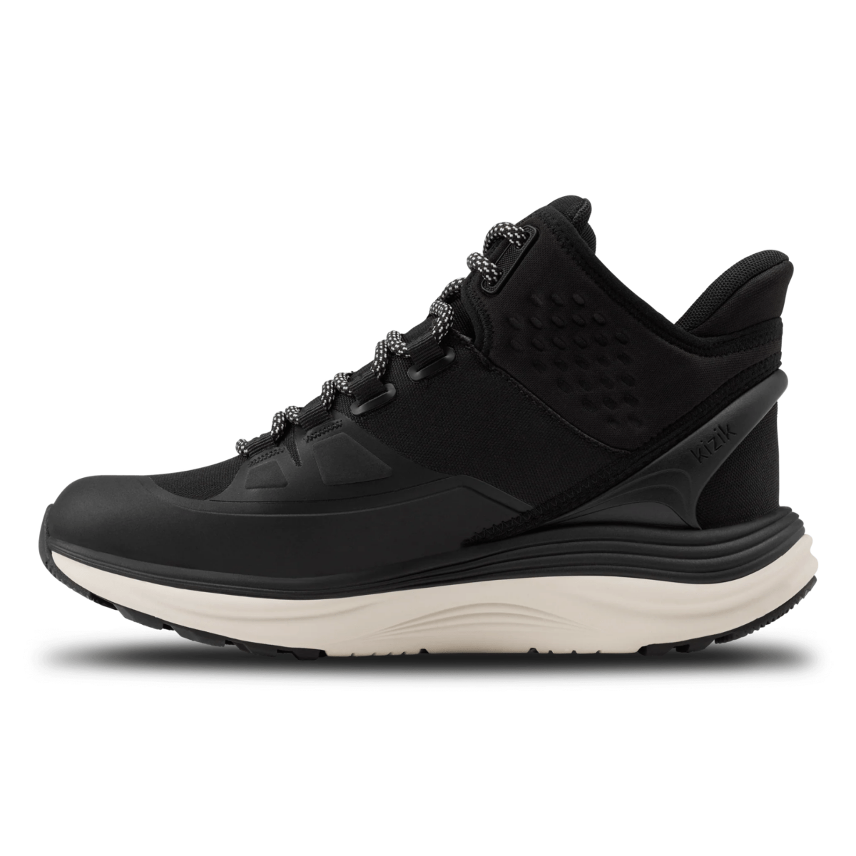 Kizik Women's London All-Terrain Mid Black/White Waterproof