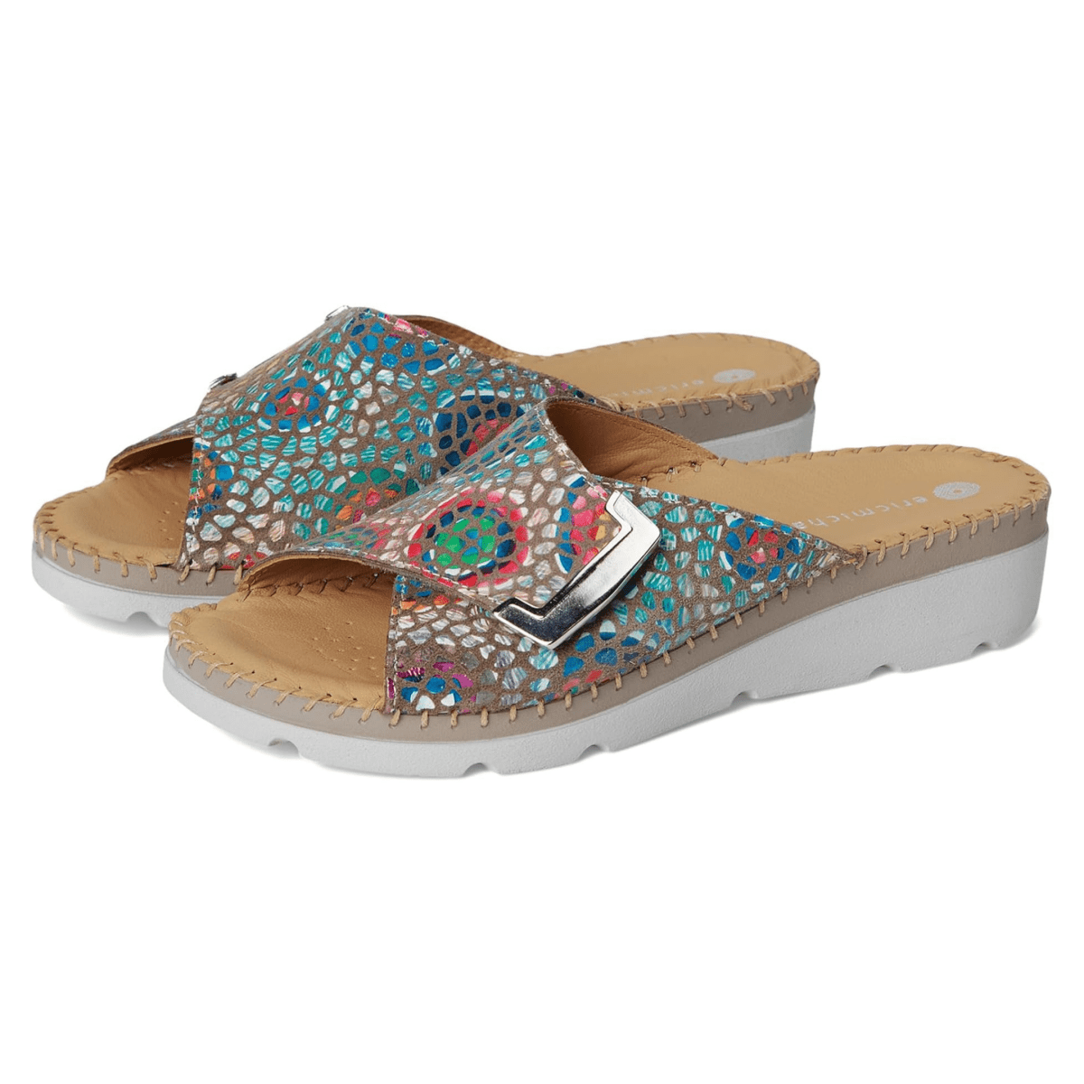 La Plume Women's Agua Mosaic Leather