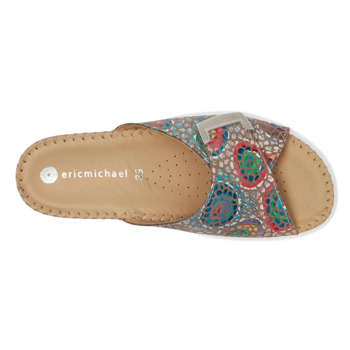 La Plume Women's Agua Mosaic Leather