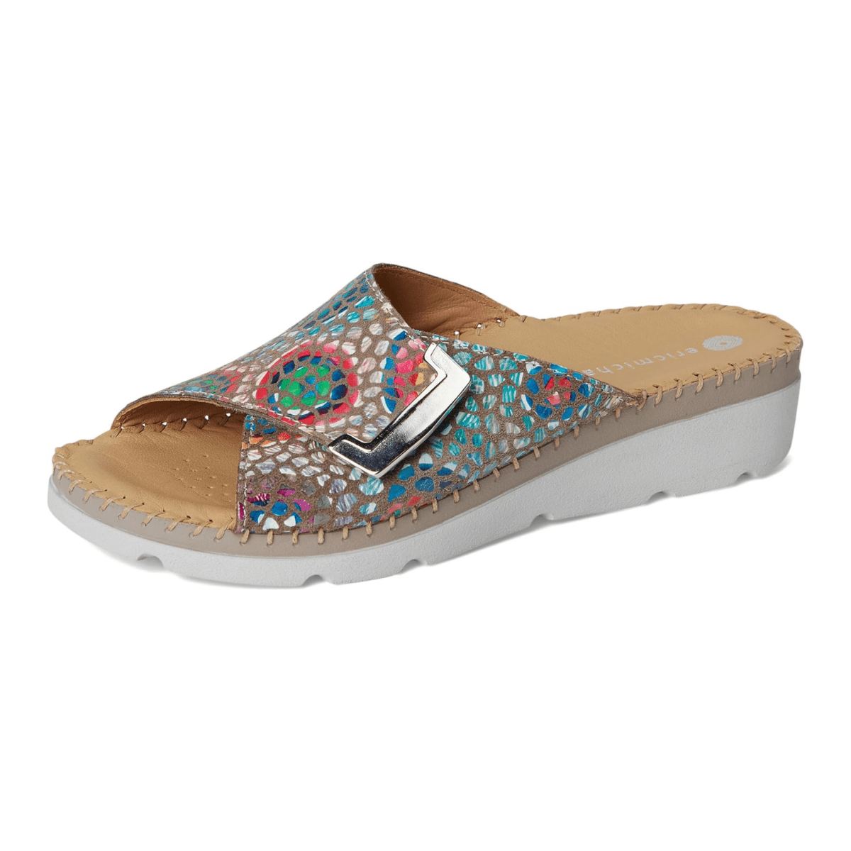 La Plume Women's Agua Mosaic Leather
