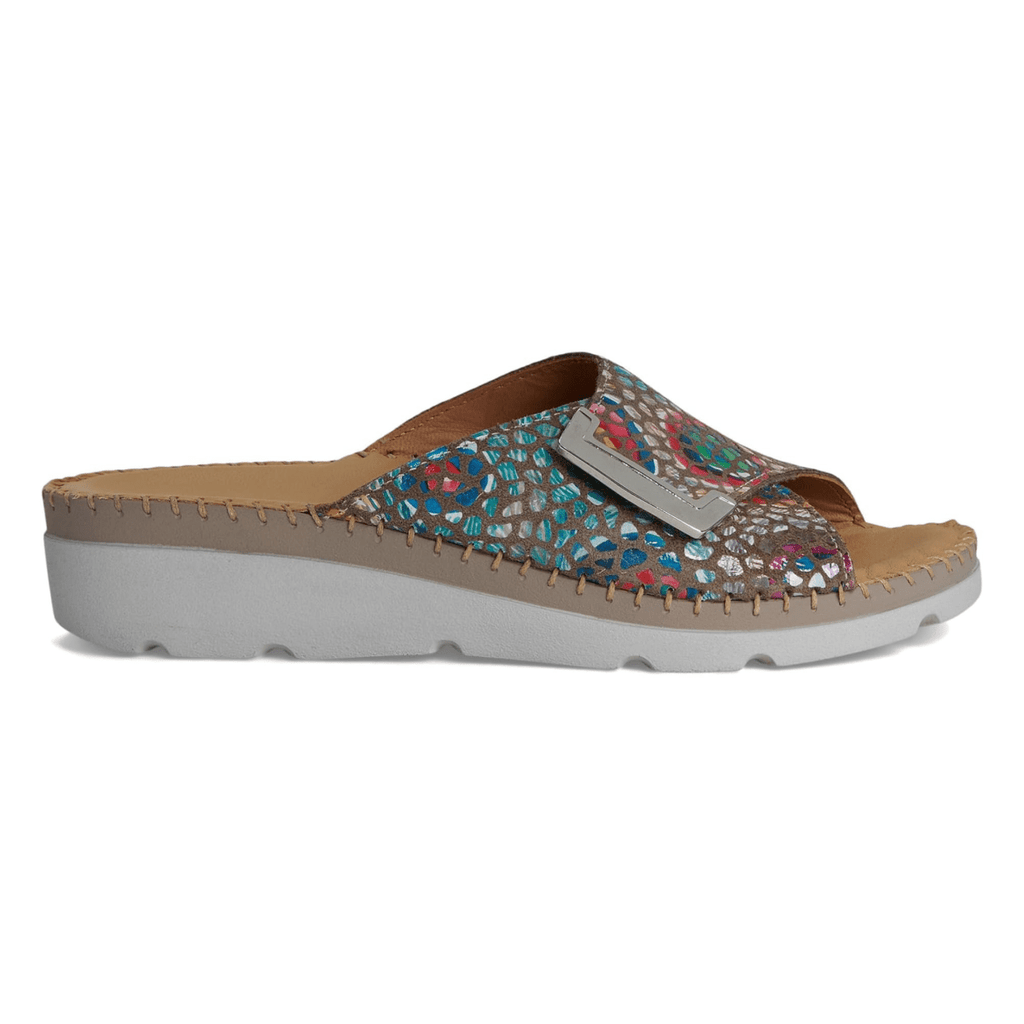 La Plume Women's Agua Mosaic Leather