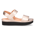 L'Amour Des Pieds Women's Abrilla Champagne Met Nappa